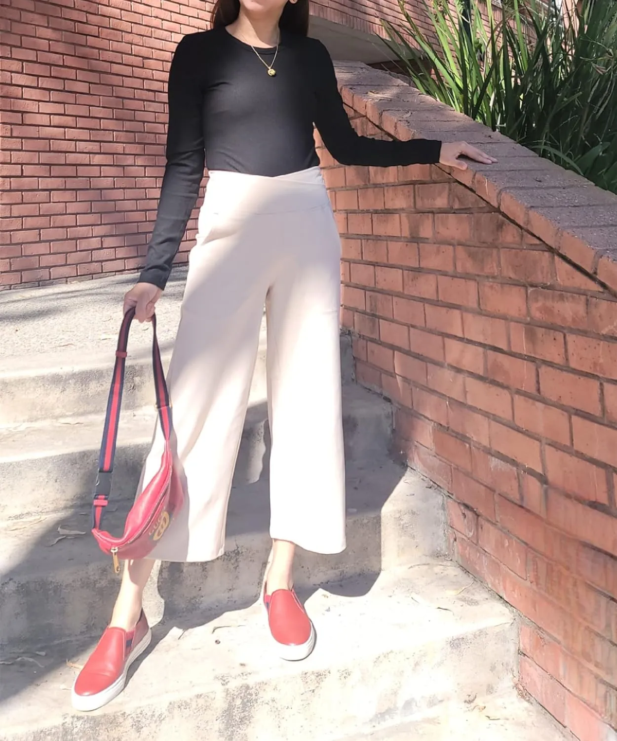G4Free Capri Pants for Women Wide Leg Yoga Dress Capris with Pockets Cross Loose Casual Work Crop Pants