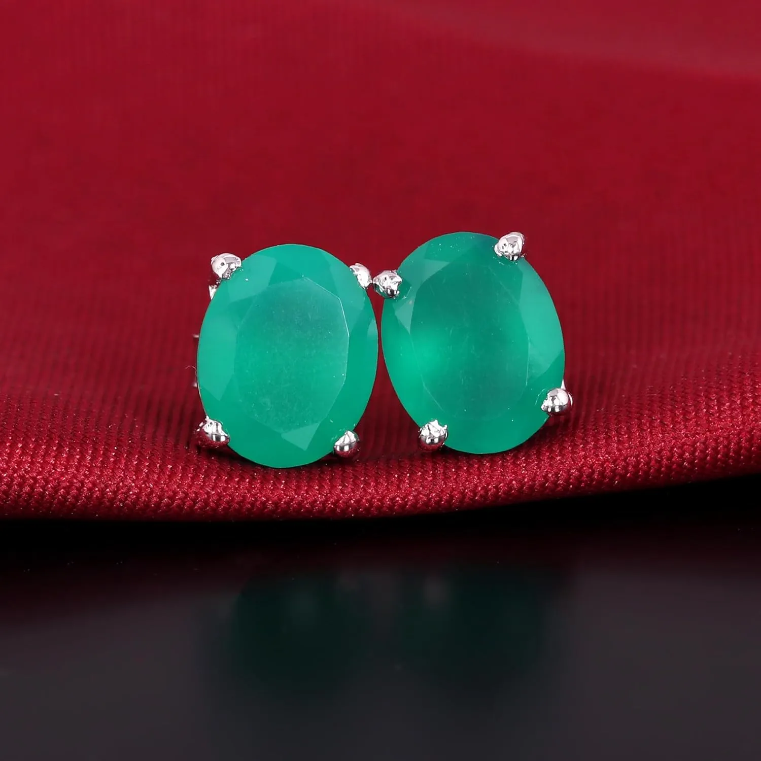 GEMHUB Womens Sterling Silver Earrings 2.15-8.85 Carat Natural Gemstone Earrings Stud Earrings for Women