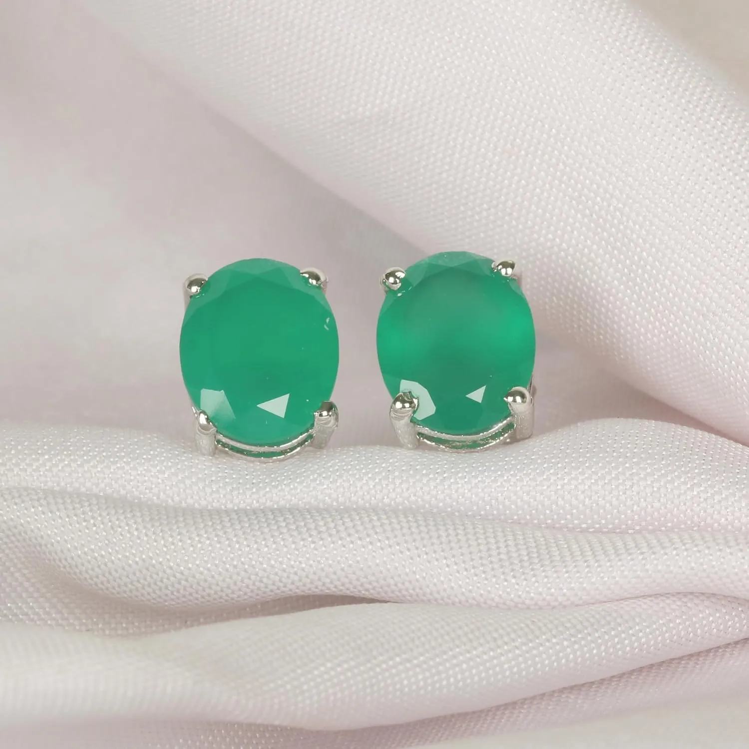 GEMHUB Womens Sterling Silver Earrings 2.15-8.85 Carat Natural Gemstone Earrings Stud Earrings for Women