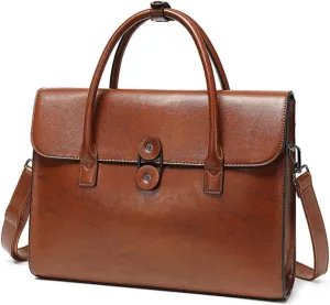 Genuine Leather Handbags for Women Vintage Shoulder Bag Crossbody Bag Satchel Purse