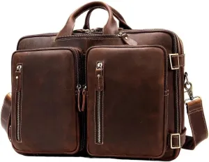 Genuine Leather Weekender Overnight Bag Vintage Travel Hand Carry on Duffle Vacation Luggage Ideal Weekend Gym