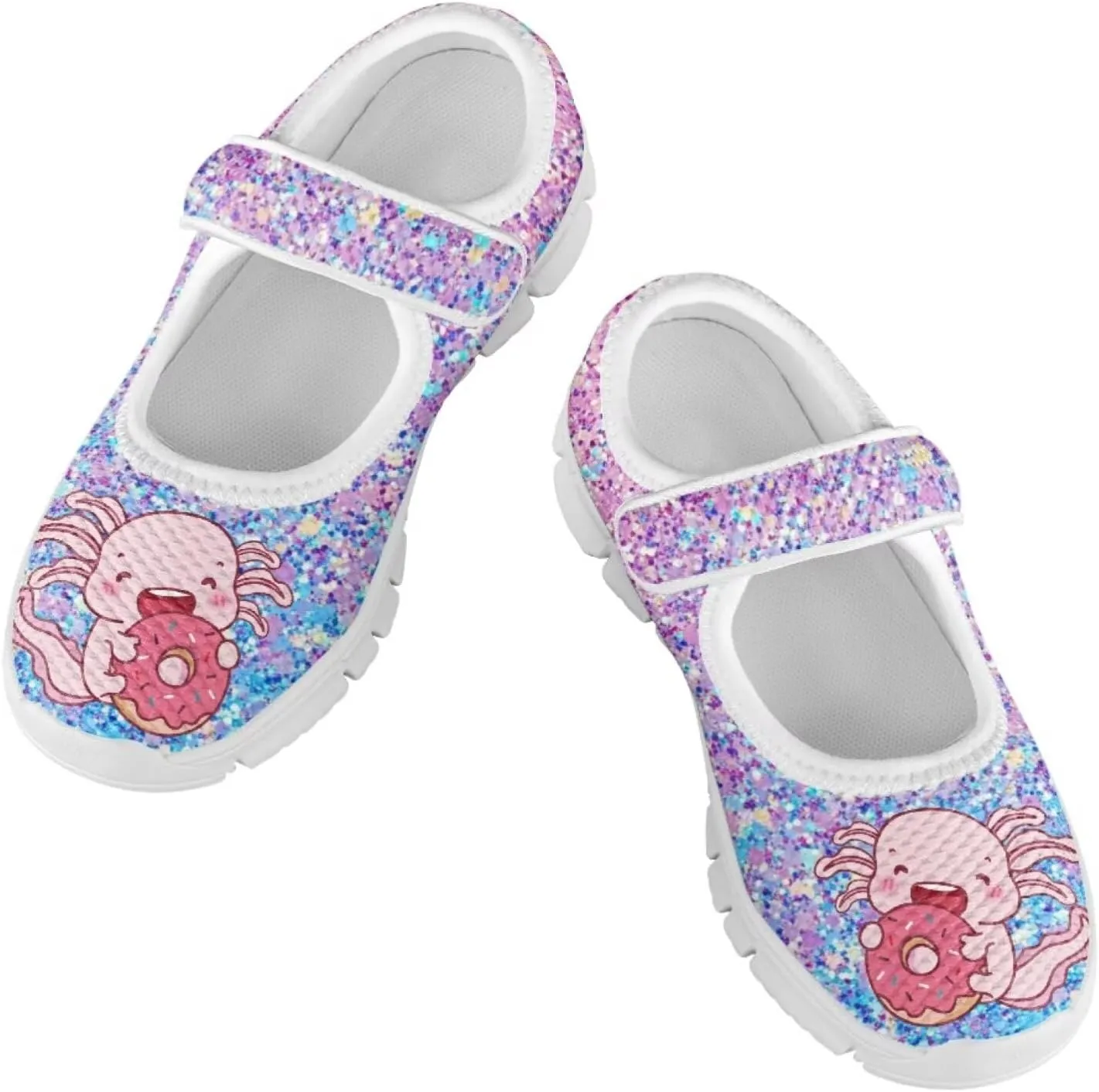 Girls Axolotl Mary Jane Dress Shoes Ballet Princess Flats Party Wedding School Shoes for Kids