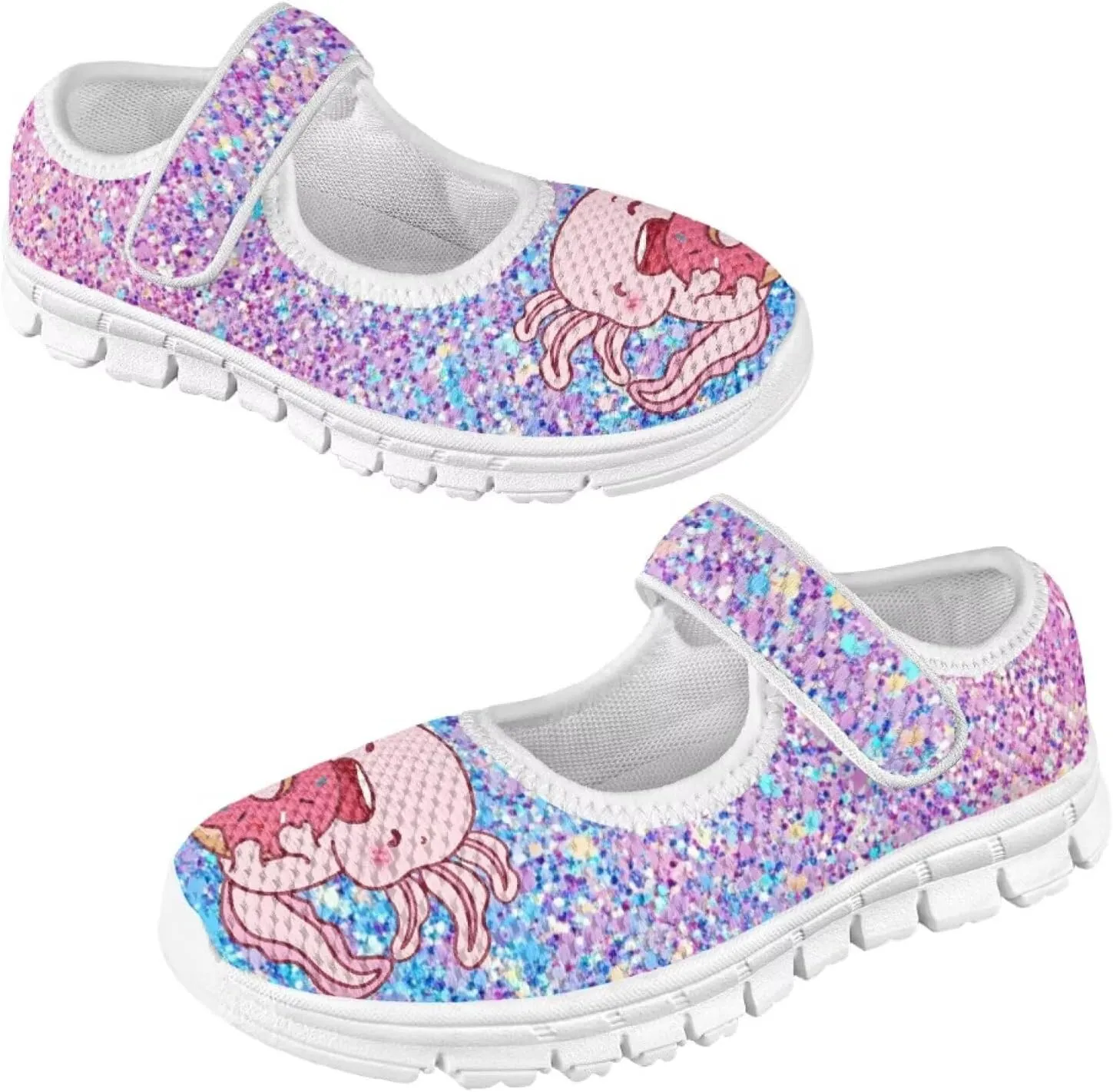 Girls Axolotl Mary Jane Dress Shoes Ballet Princess Flats Party Wedding School Shoes for Kids