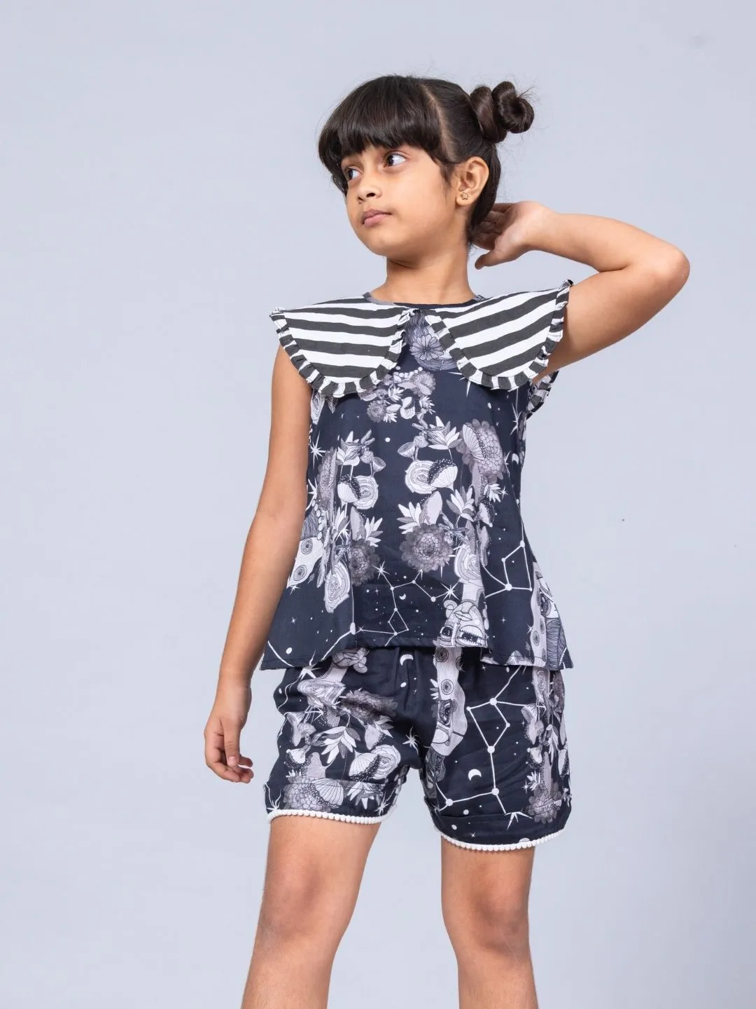 Girls Cotton Top & Shorts Coord Set| Luna