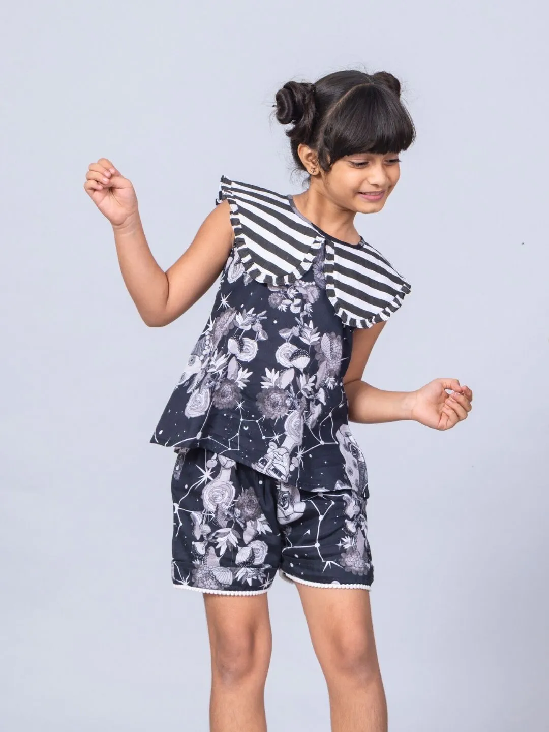 Girls Cotton Top & Shorts Coord Set| Luna