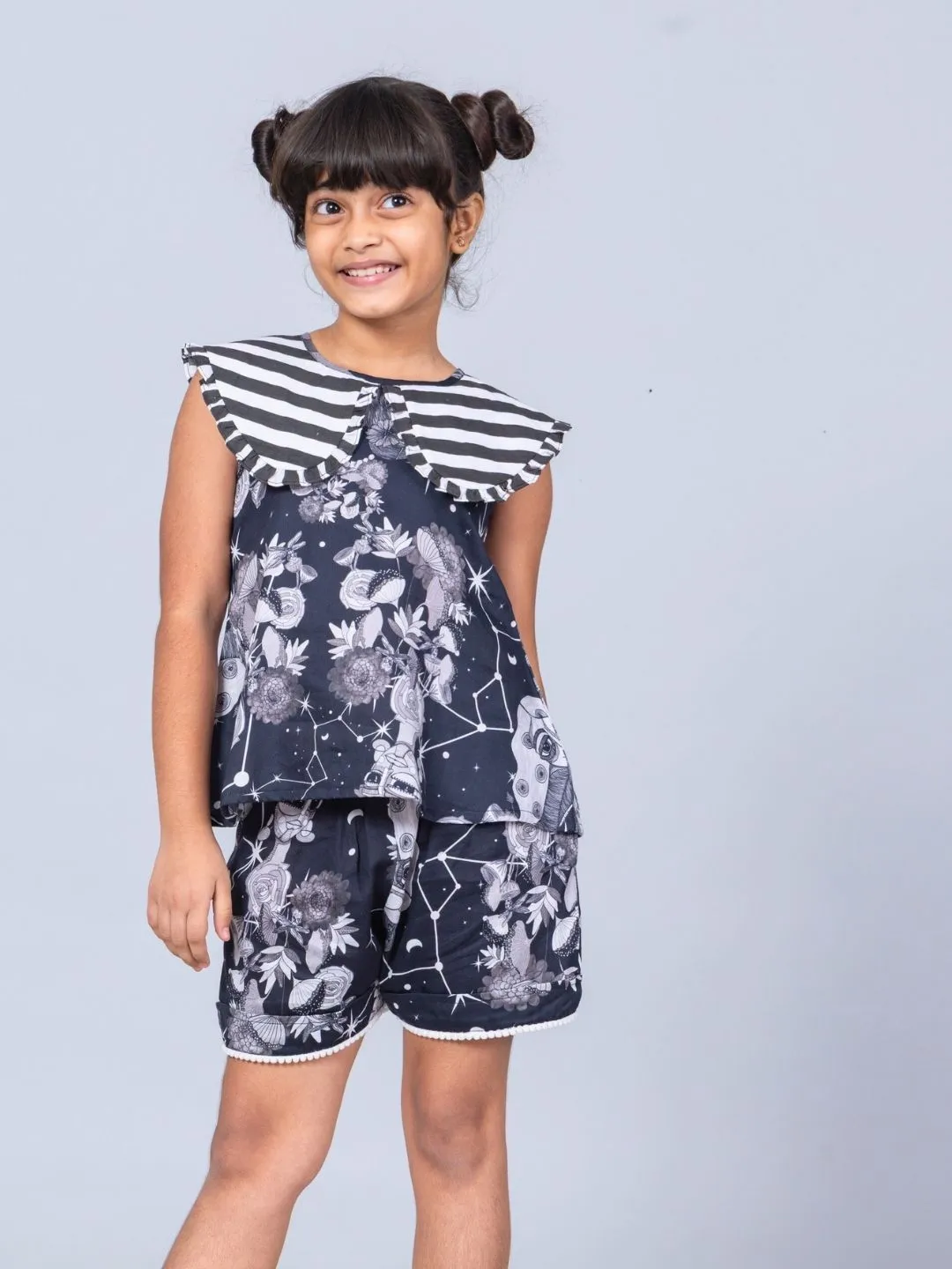 Girls Cotton Top & Shorts Coord Set| Luna
