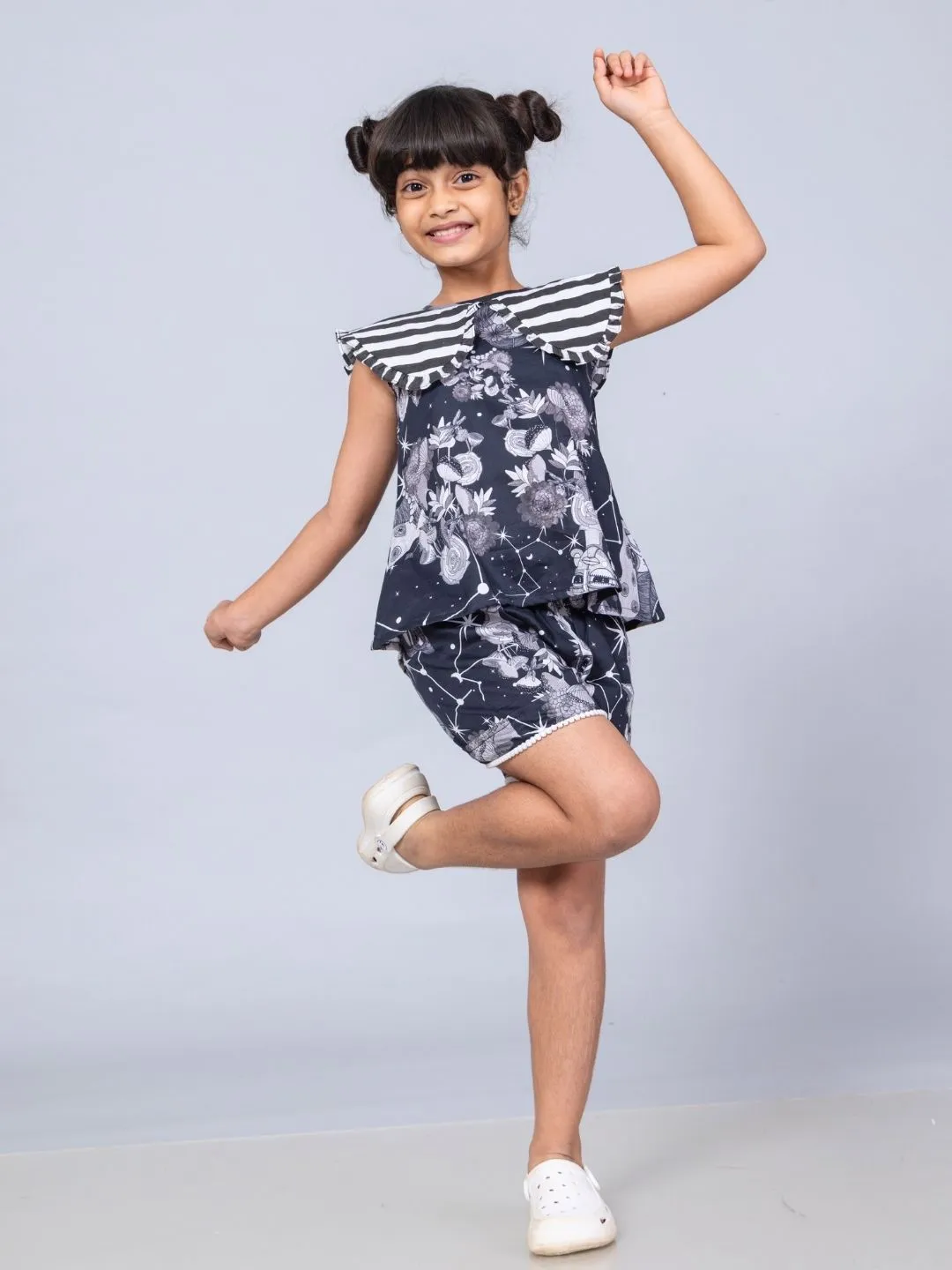 Girls Cotton Top & Shorts Coord Set| Luna