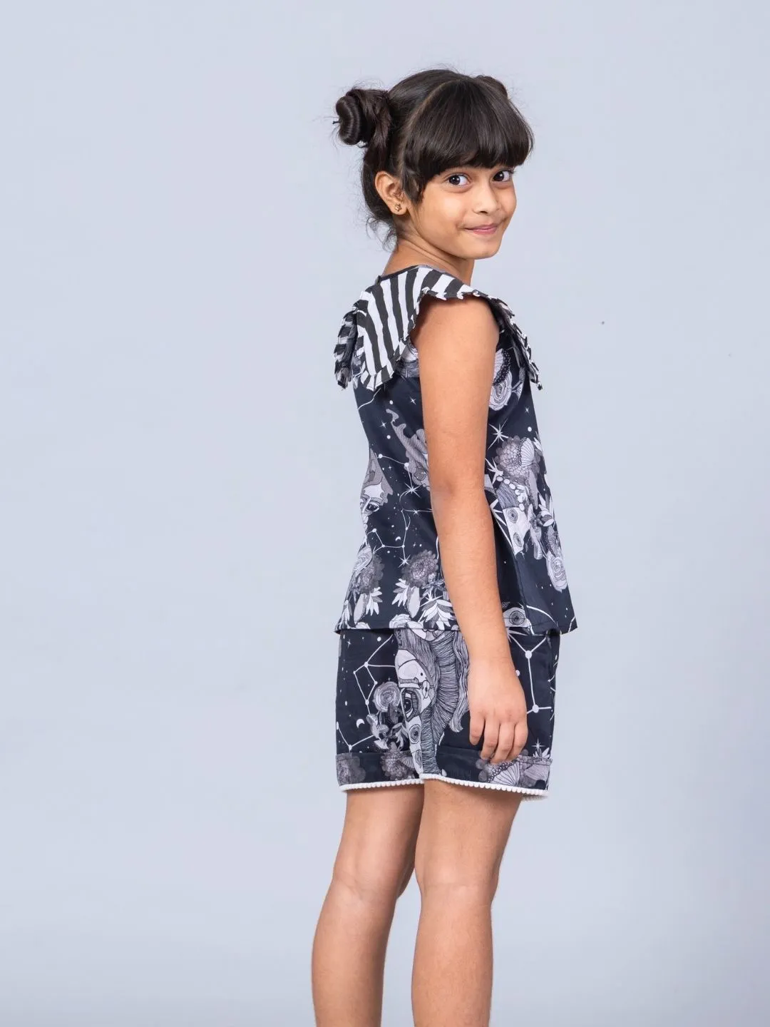 Girls Cotton Top & Shorts Coord Set| Luna