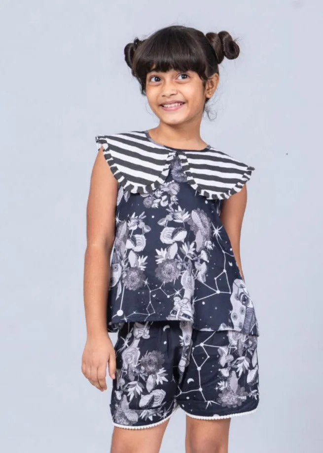 Girls Cotton Top & Shorts Coord Set| Luna