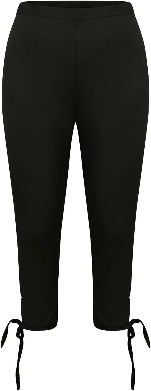 Girls Cropped Leggings Lace Bottoms Trim Yoga Capris Leggings Stretchy High Waist Skinny Tights Pants for Teen Kids