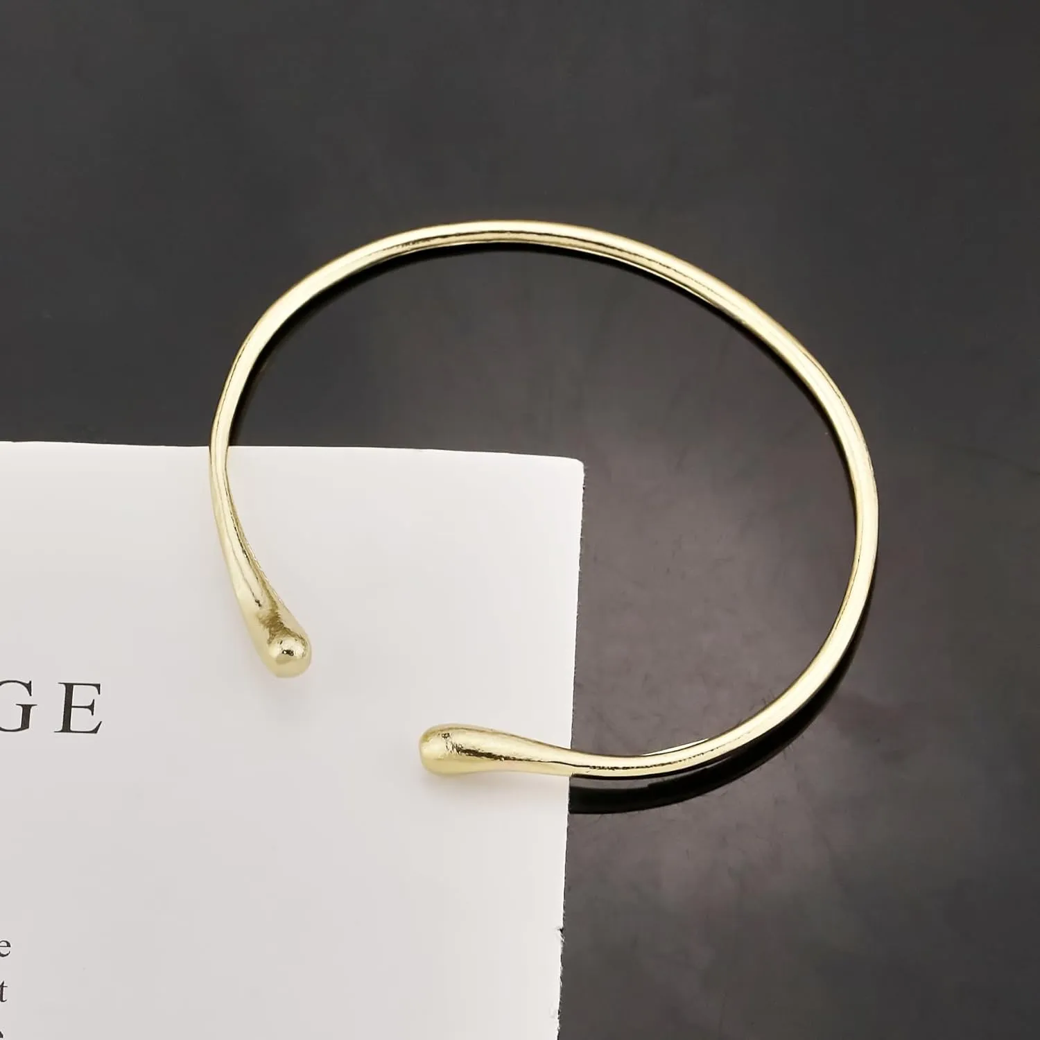 Gold Coil Arm Cuff for Women, Upper Cuff Bracelet Armlet Minimalist Armband Bangle Liquid Lava Chain Open Bangle for Women
