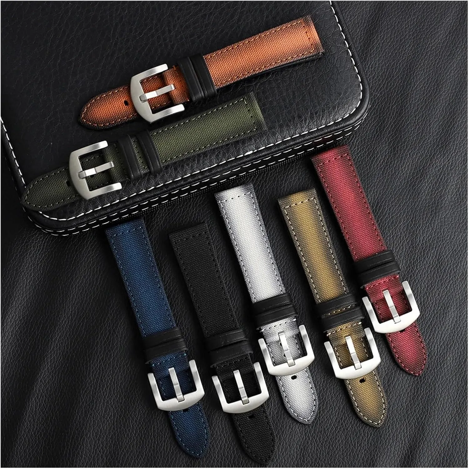 Handmade Nylon Canvas Watch Band Woven Soft Belt Bracelet for Men Women Sport Wrist Band Strap