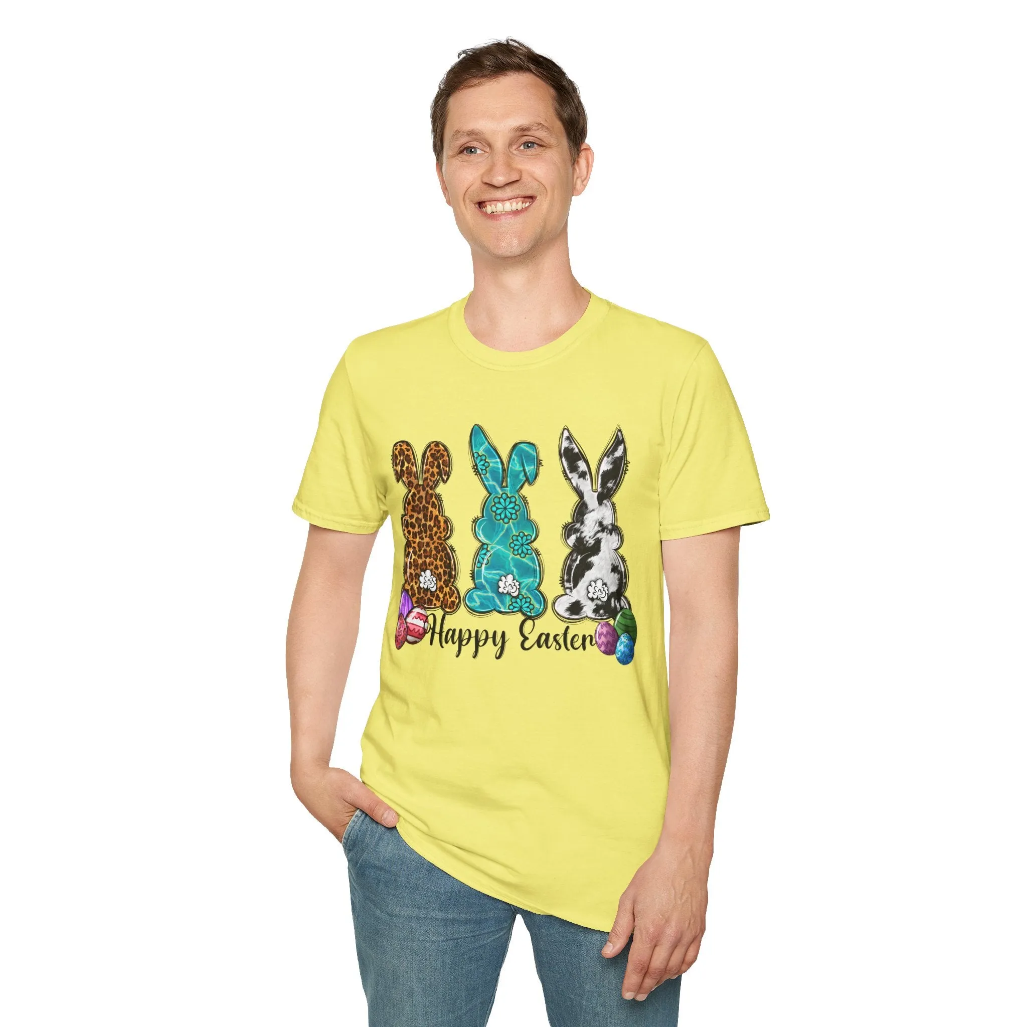 Happy Easter Bunny Unisex Softstyle T-Shirt