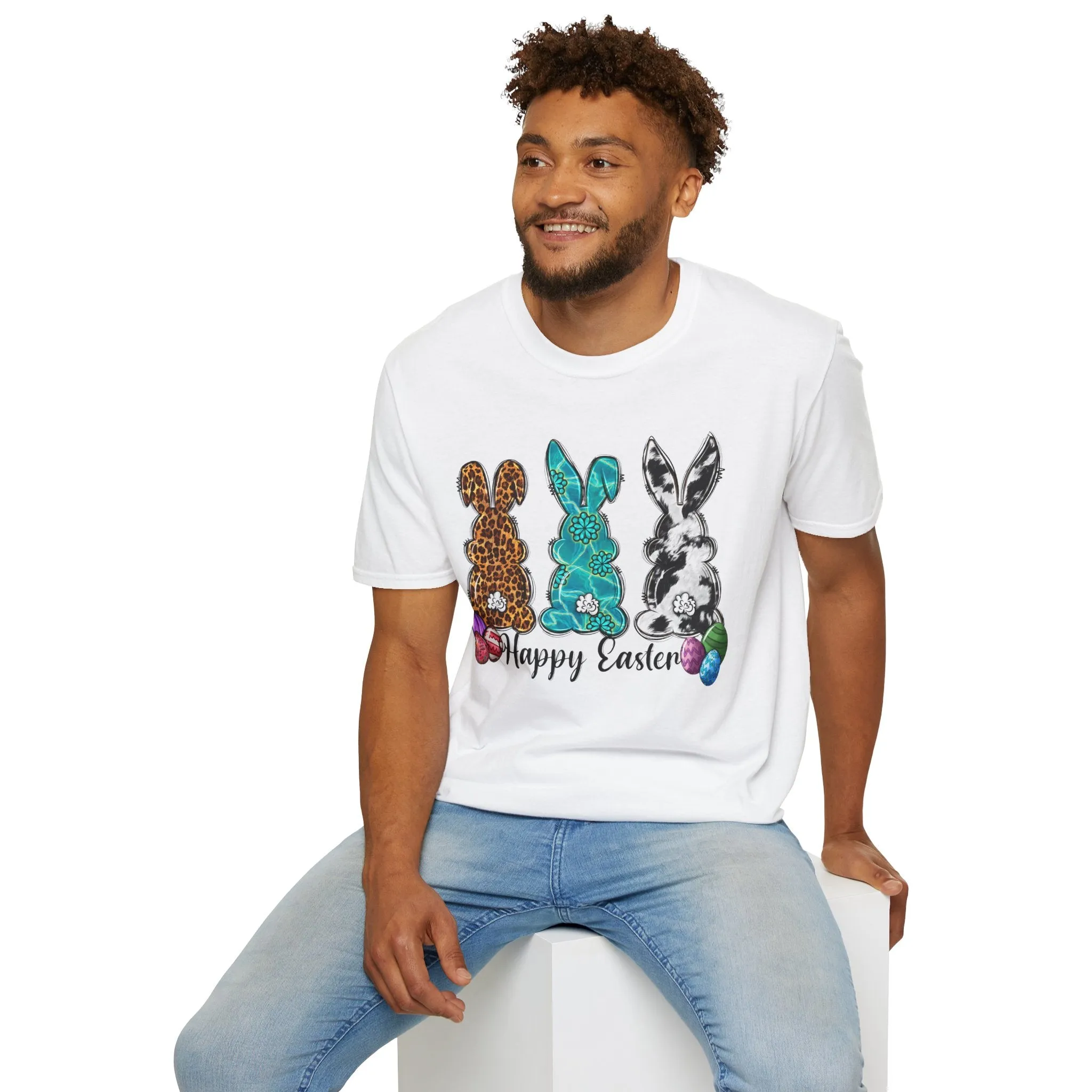 Happy Easter Bunny Unisex Softstyle T-Shirt