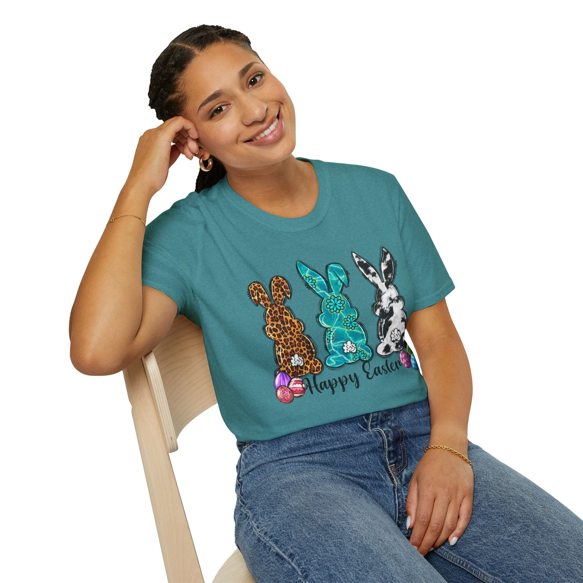 Happy Easter Bunny Unisex Softstyle T-Shirt