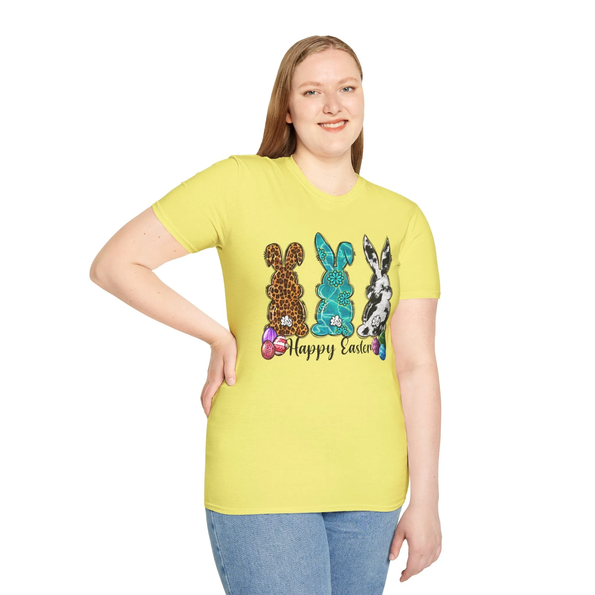 Happy Easter Bunny Unisex Softstyle T-Shirt