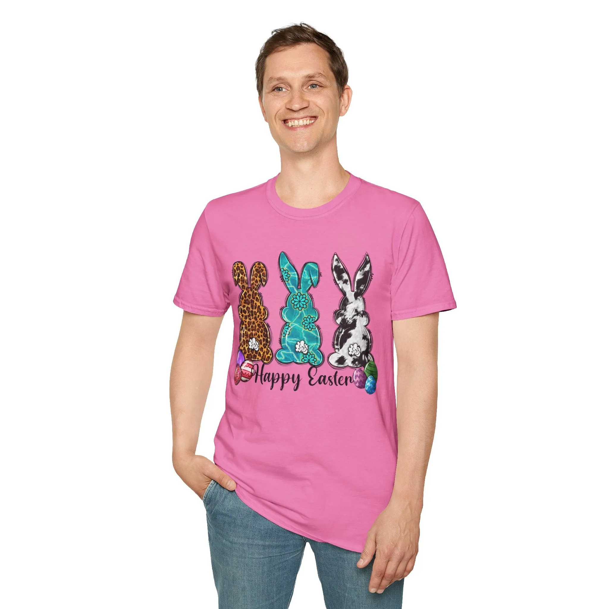 Happy Easter Bunny Unisex Softstyle T-Shirt