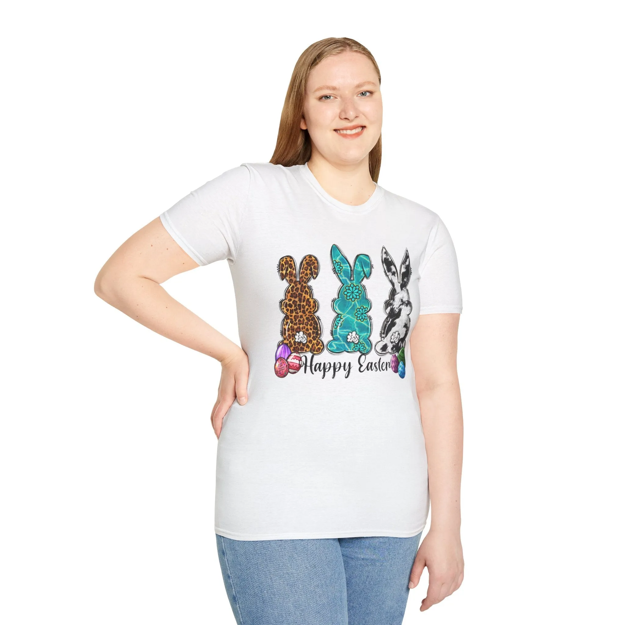 Happy Easter Bunny Unisex Softstyle T-Shirt
