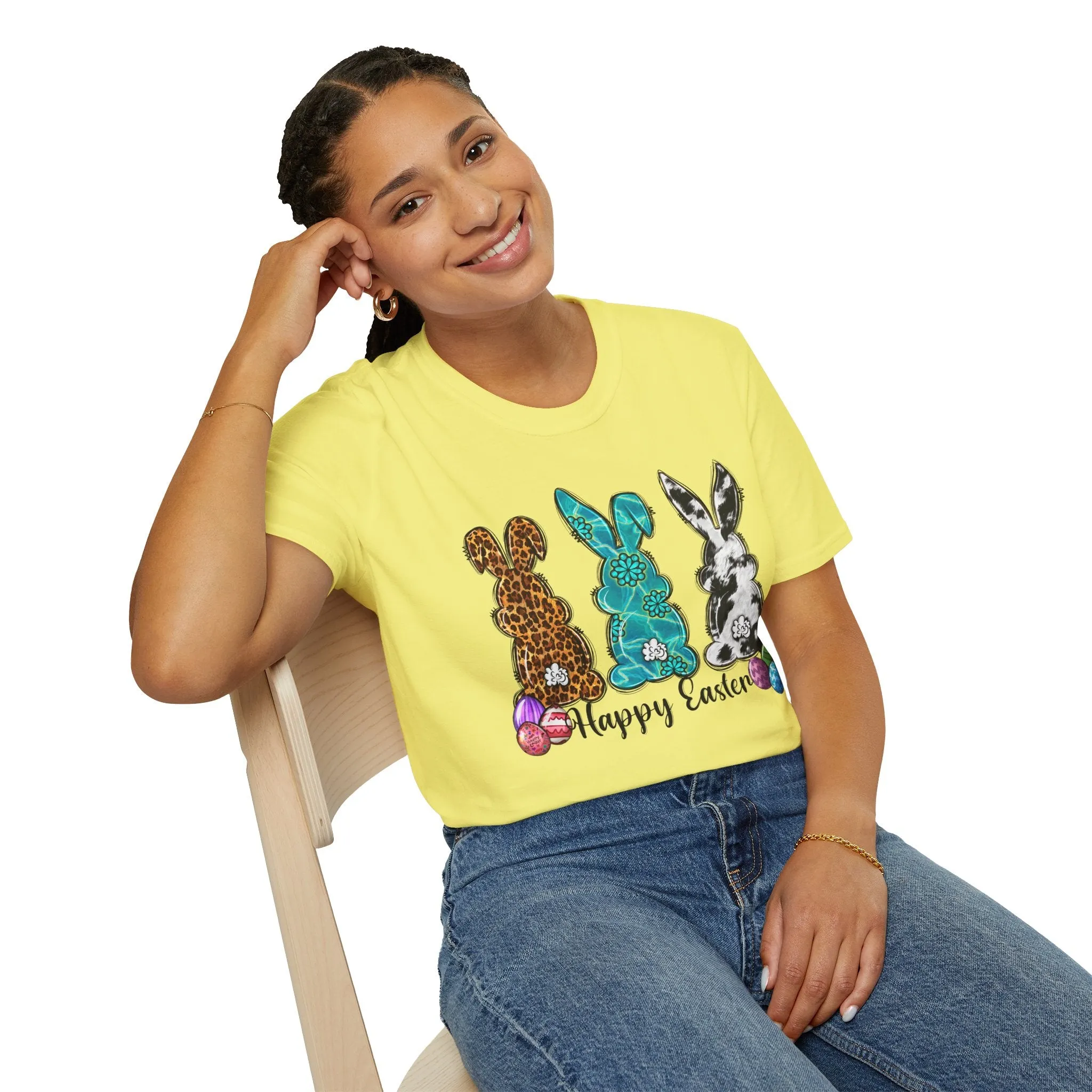 Happy Easter Bunny Unisex Softstyle T-Shirt