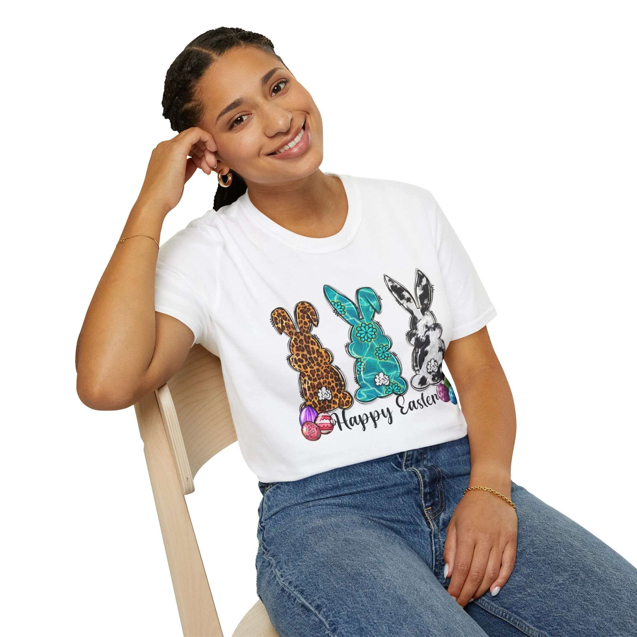 Happy Easter Bunny Unisex Softstyle T-Shirt