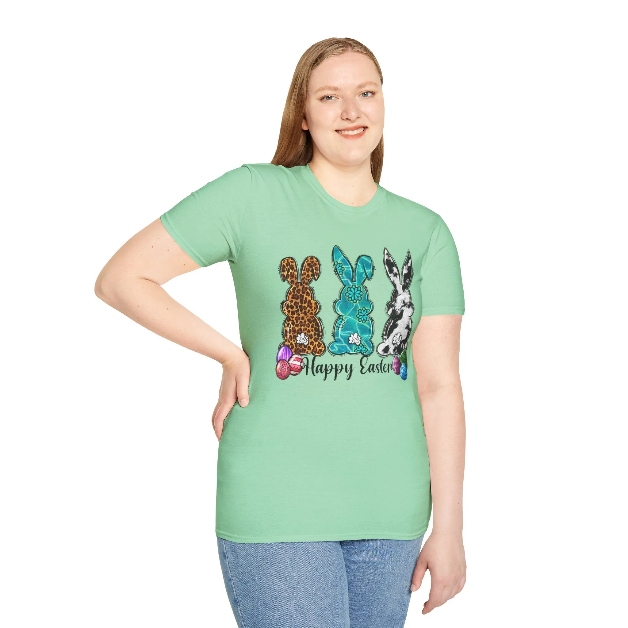 Happy Easter Bunny Unisex Softstyle T-Shirt