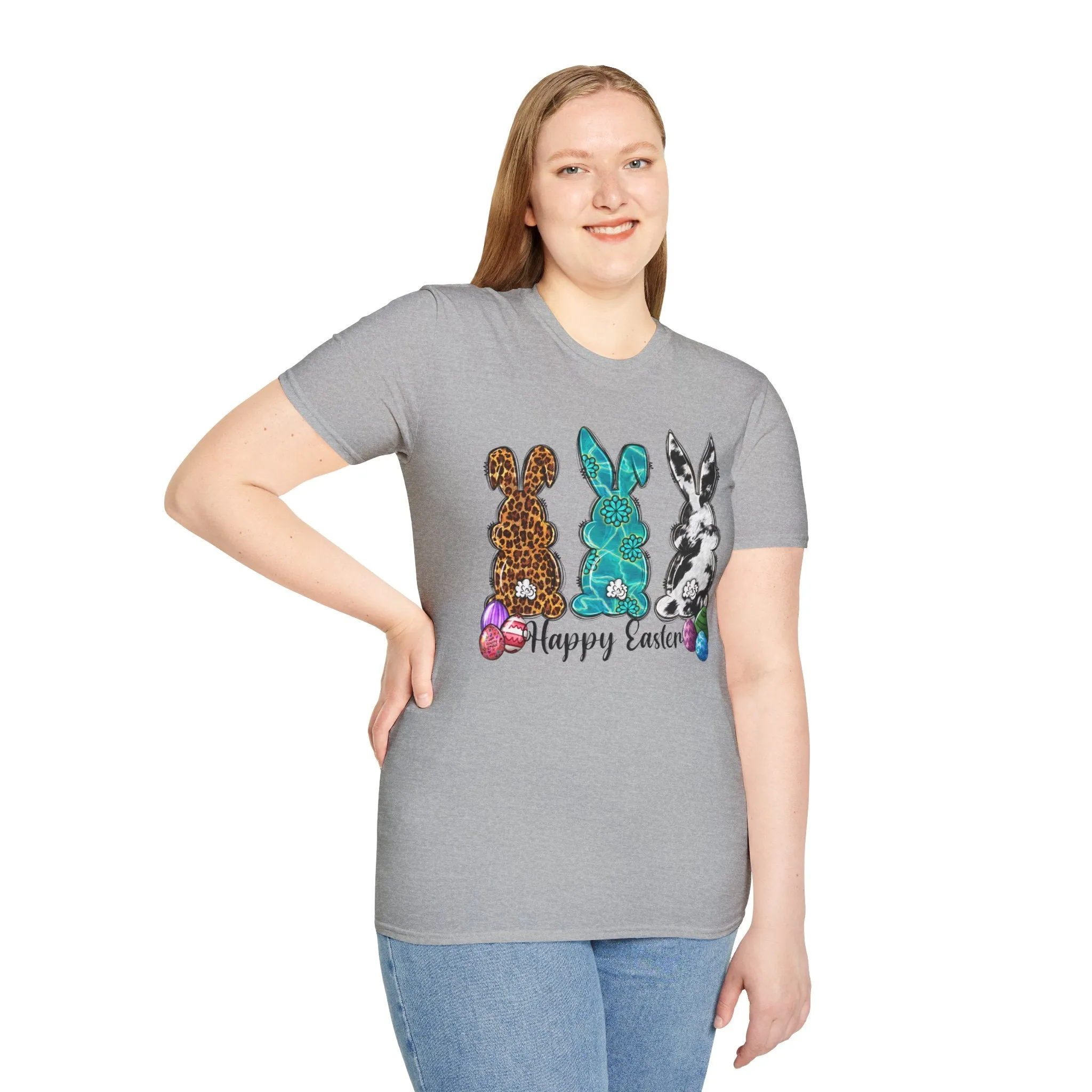 Happy Easter Bunny Unisex Softstyle T-Shirt