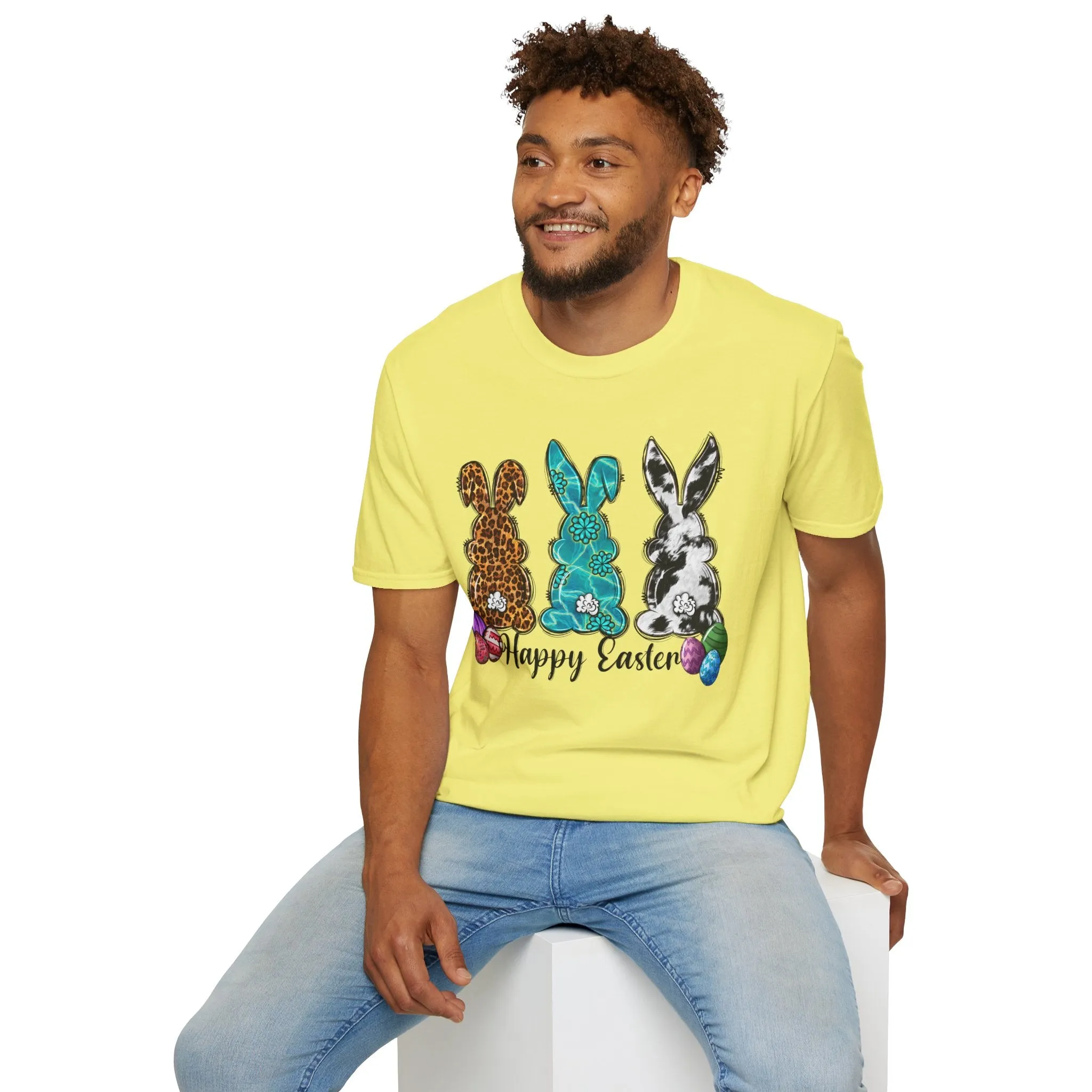 Happy Easter Bunny Unisex Softstyle T-Shirt