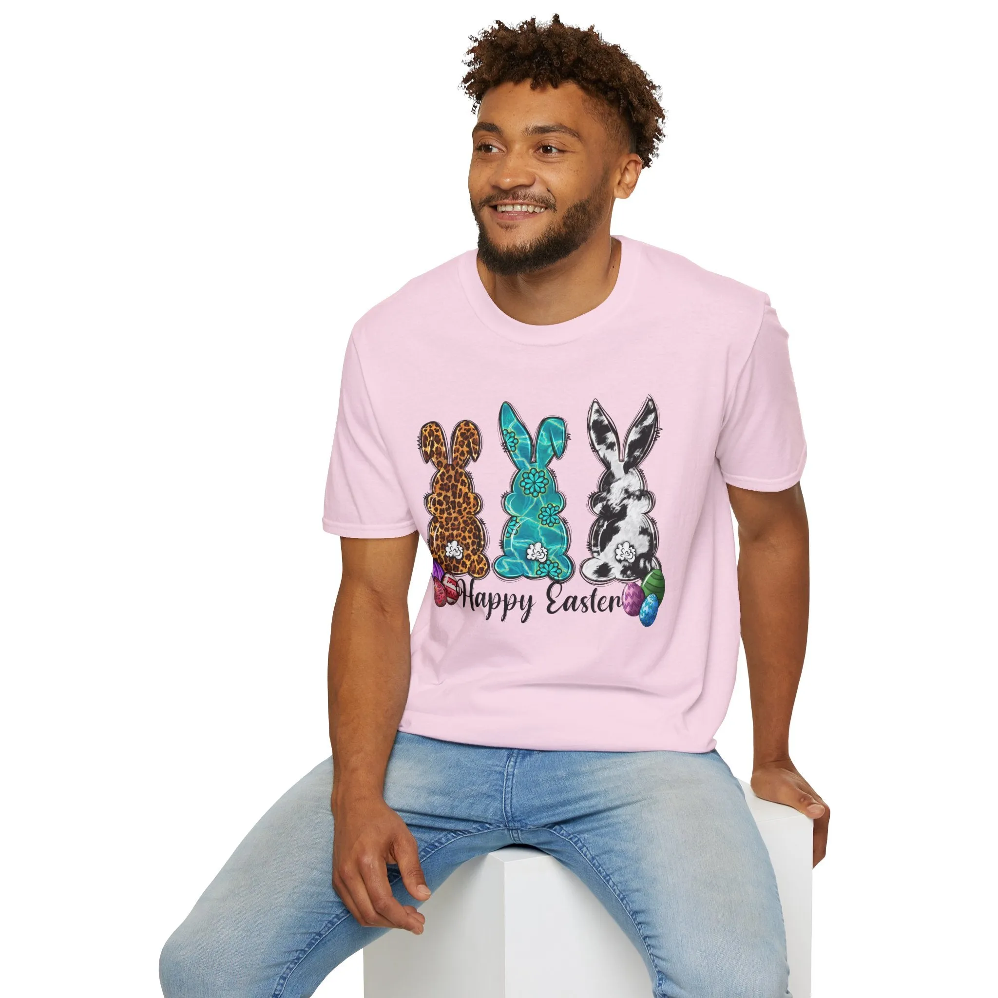 Happy Easter Bunny Unisex Softstyle T-Shirt
