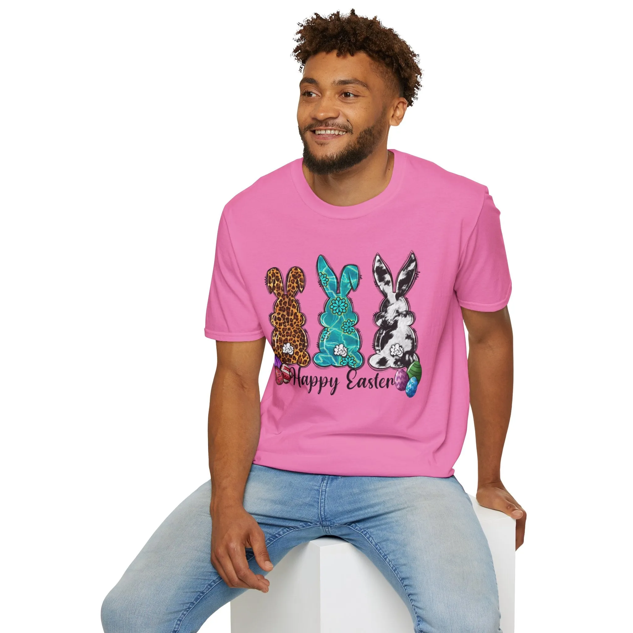 Happy Easter Bunny Unisex Softstyle T-Shirt