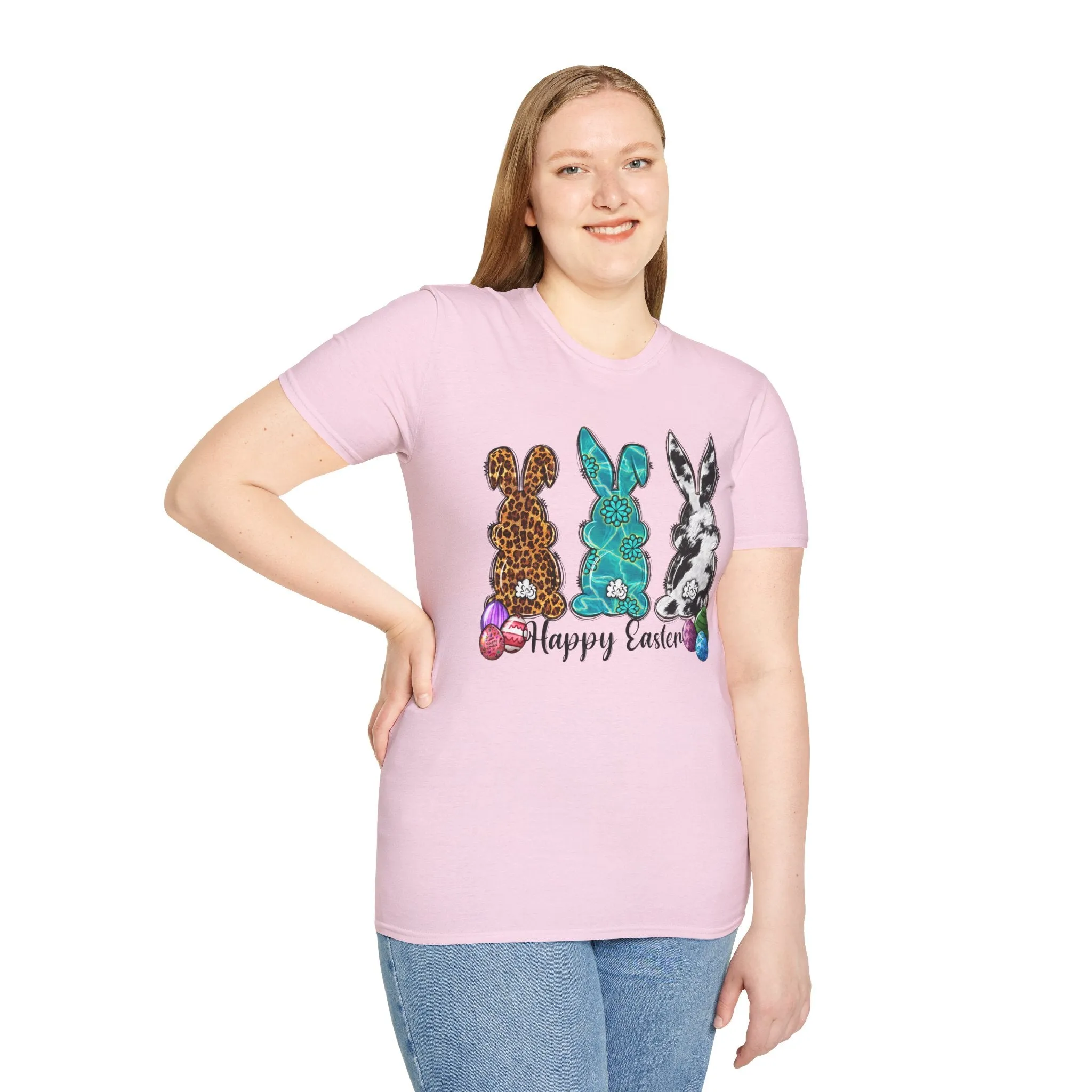 Happy Easter Bunny Unisex Softstyle T-Shirt