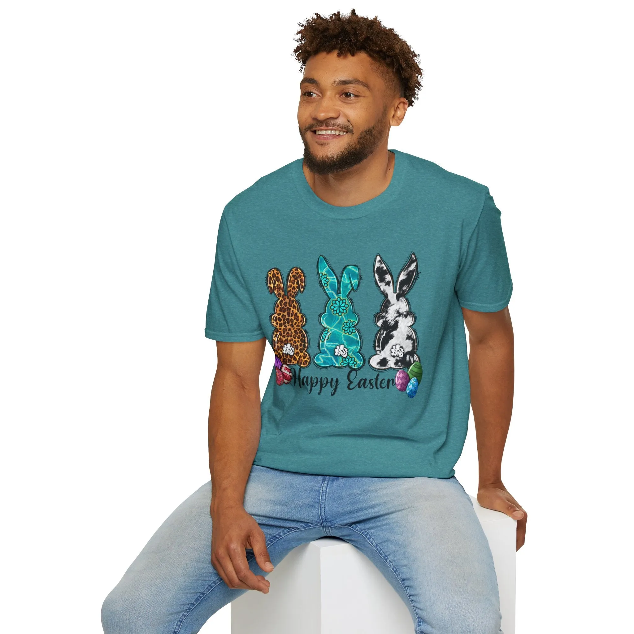 Happy Easter Bunny Unisex Softstyle T-Shirt