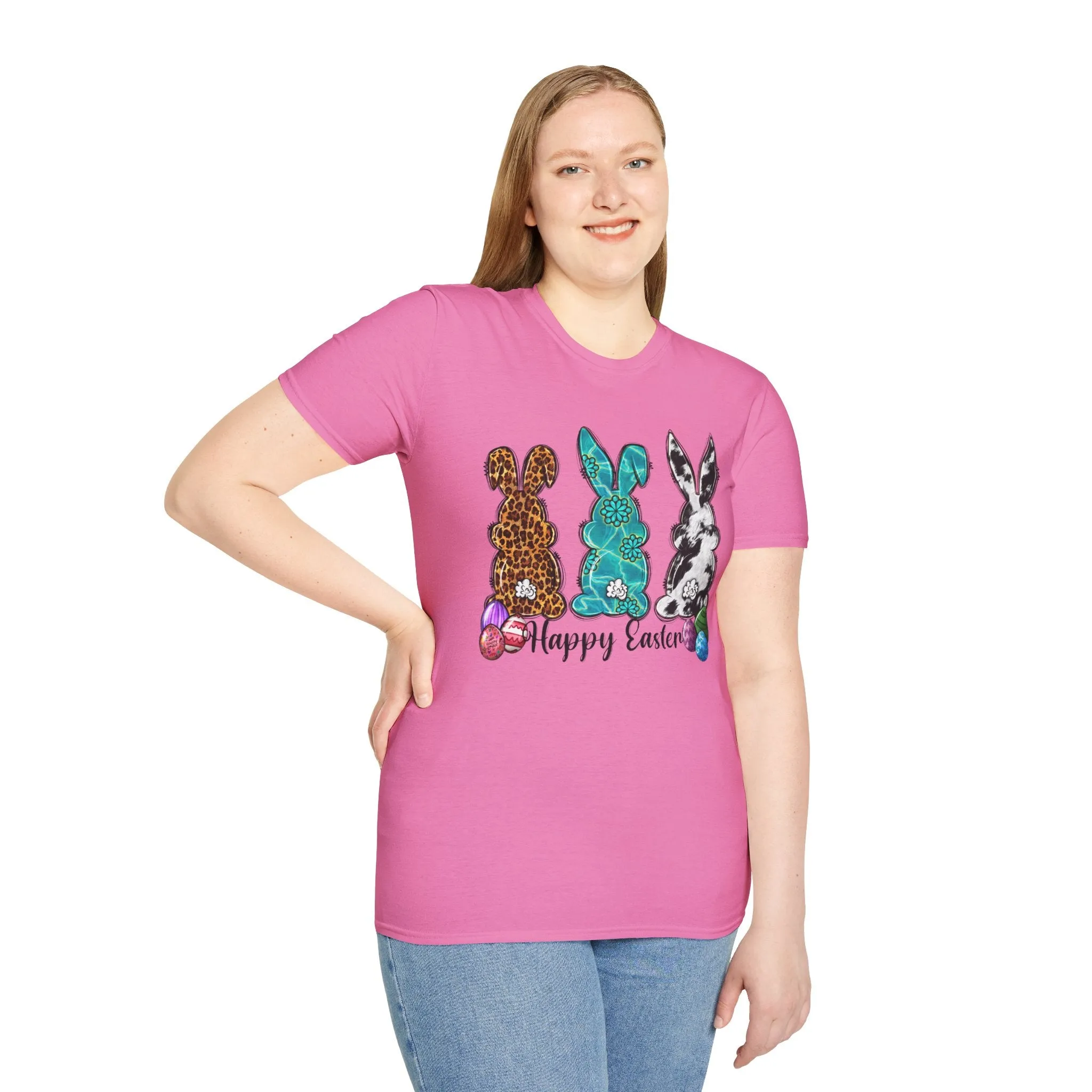 Happy Easter Bunny Unisex Softstyle T-Shirt