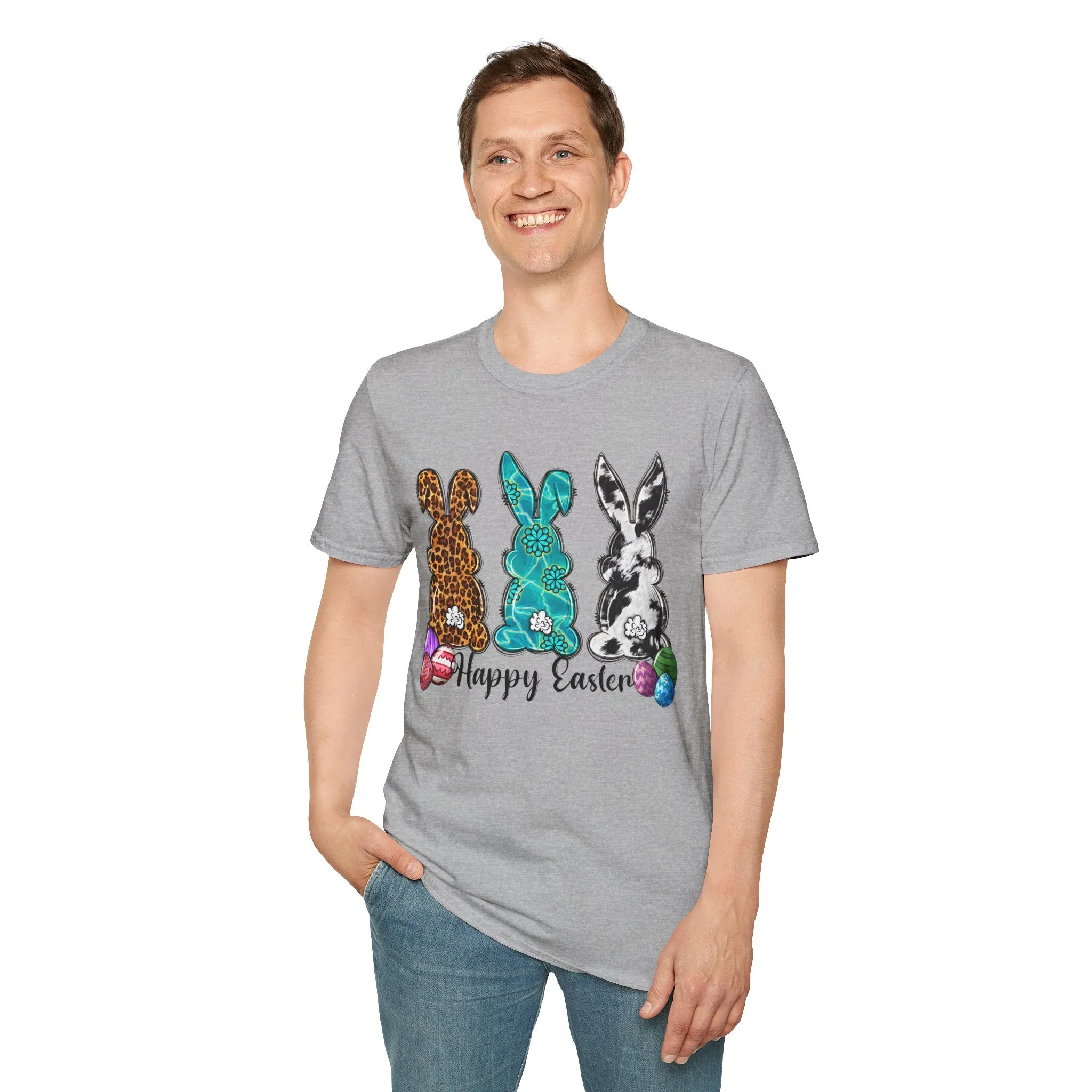 Happy Easter Bunny Unisex Softstyle T-Shirt