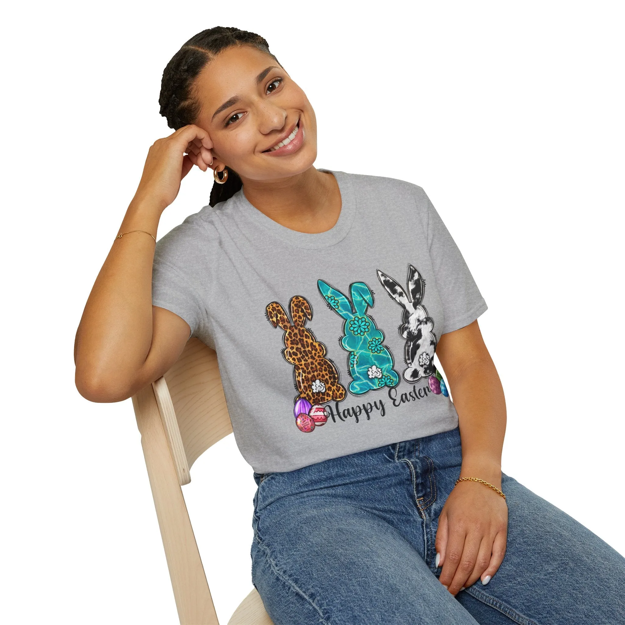 Happy Easter Bunny Unisex Softstyle T-Shirt