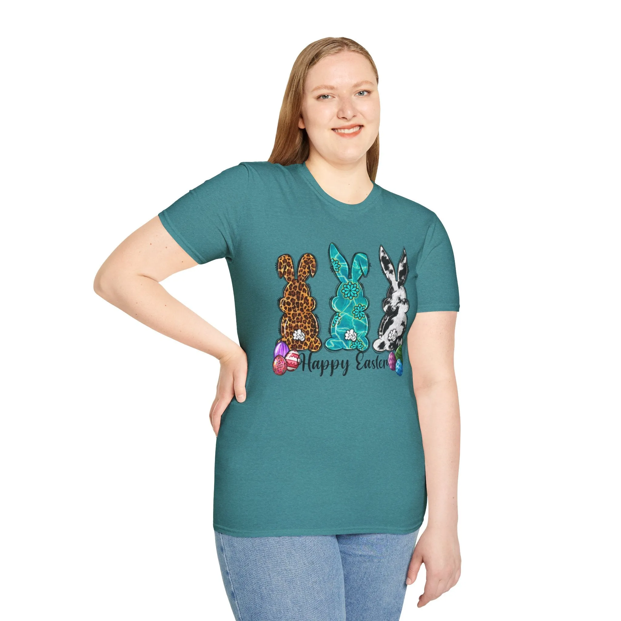 Happy Easter Bunny Unisex Softstyle T-Shirt