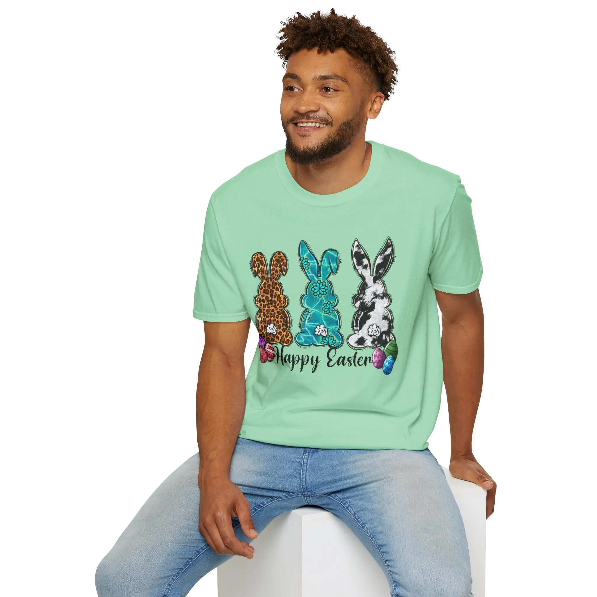 Happy Easter Bunny Unisex Softstyle T-Shirt