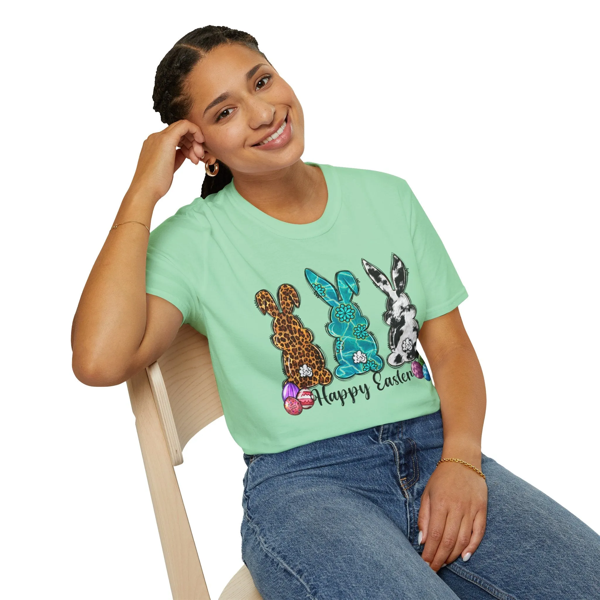 Happy Easter Bunny Unisex Softstyle T-Shirt
