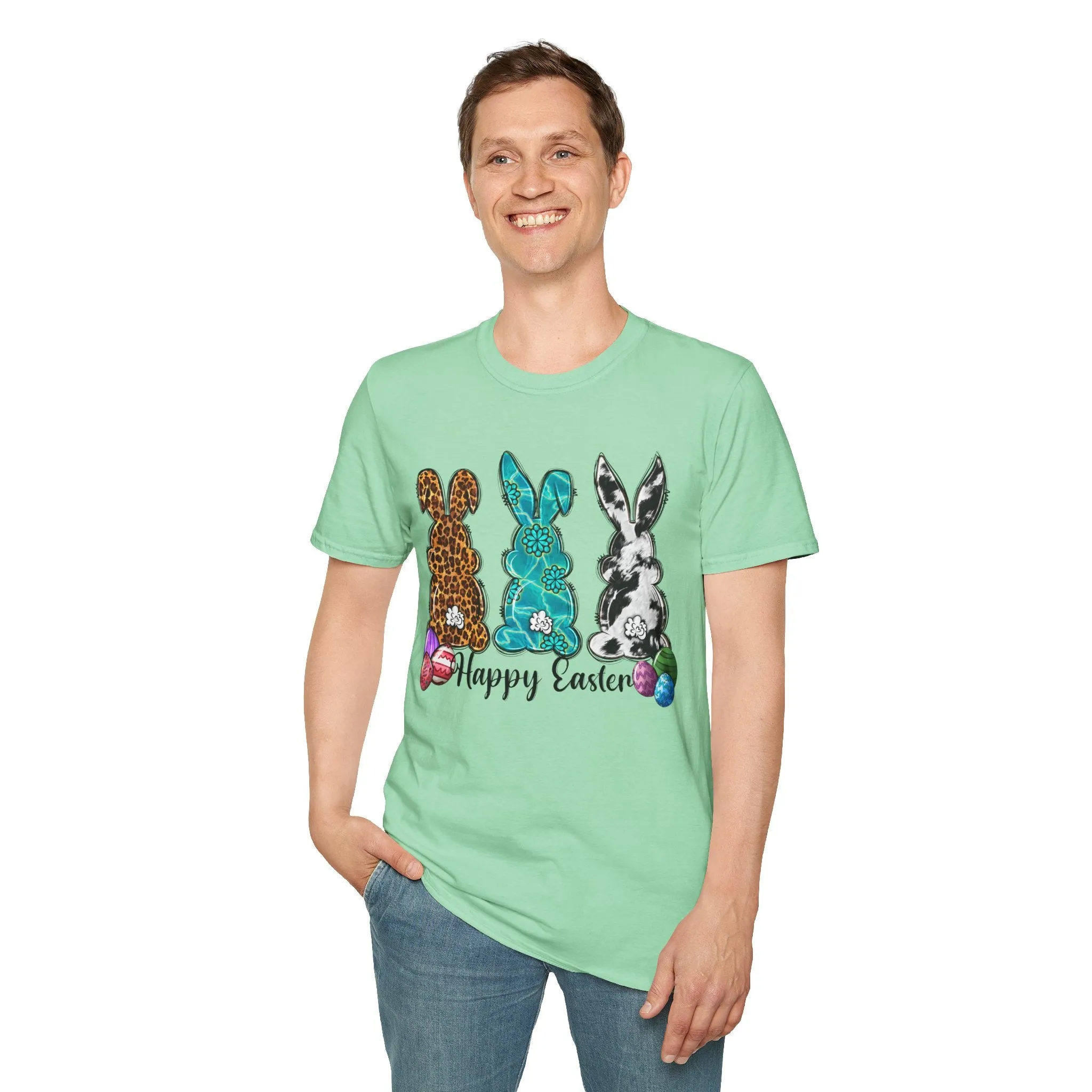 Happy Easter Bunny Unisex Softstyle T-Shirt
