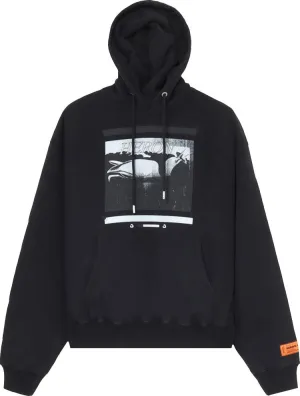 Heron Preston Graphic Print Hoodie 'Black', black