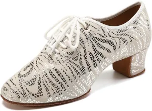 HIPPOSEUS Women's Latin Dance Shoes Closed Toe Ballroom Modern Salsa Dance Practice Shoes Split Sole