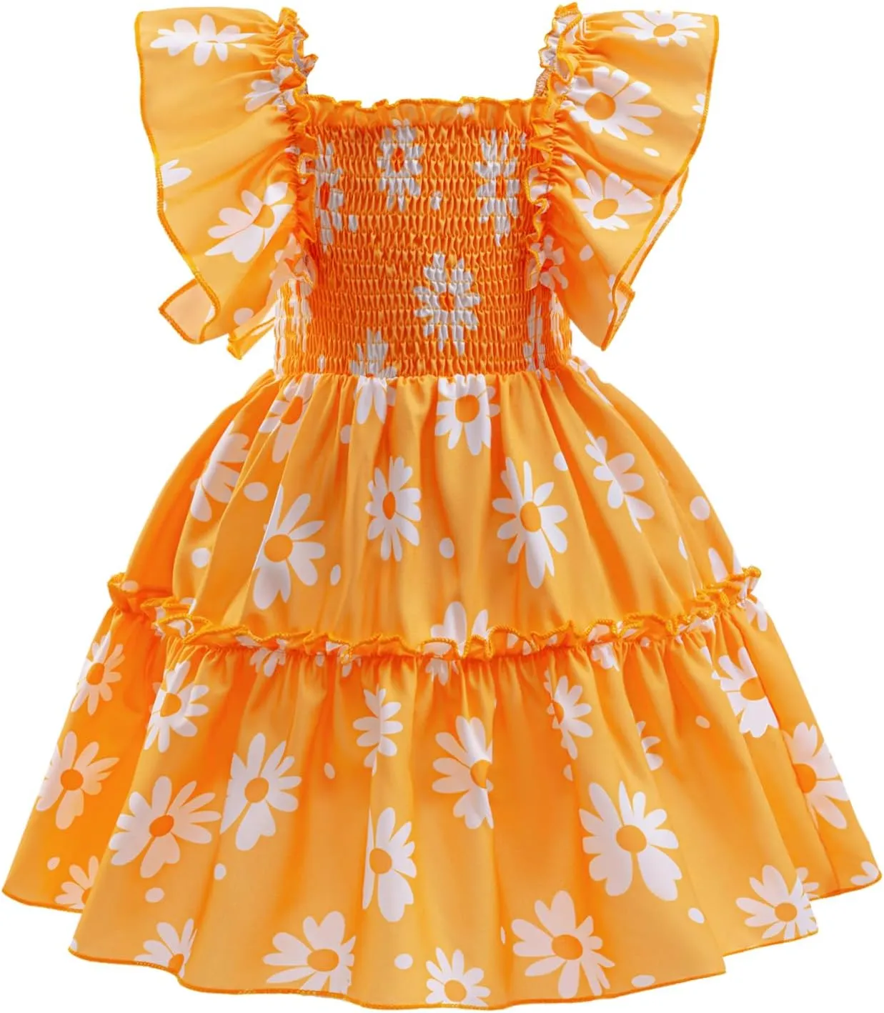 HNXDYY Little Girl Tutu Dress Ruffle Summer Holiday Casual Princess Dresses