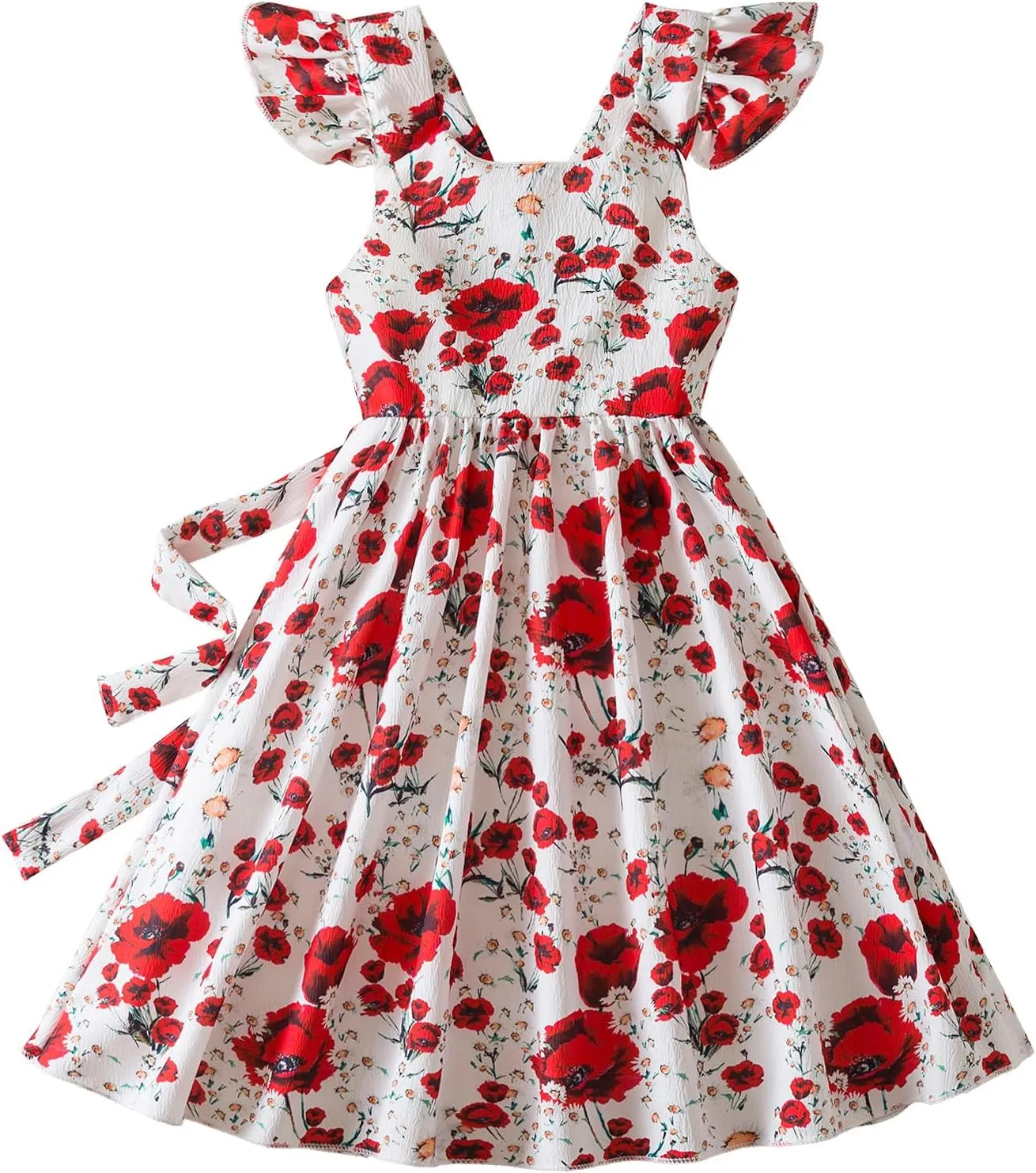 HNXDYY Little Girl Tutu Dress Ruffle Summer Holiday Casual Princess Dresses