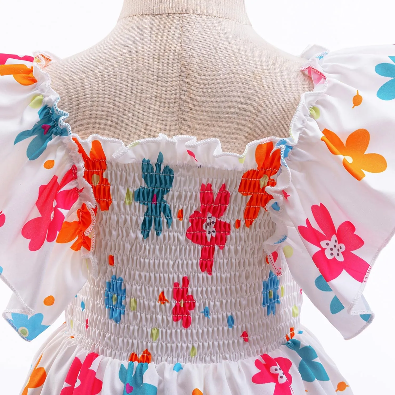 HNXDYY Little Girl Tutu Dress Ruffle Summer Holiday Casual Princess Dresses