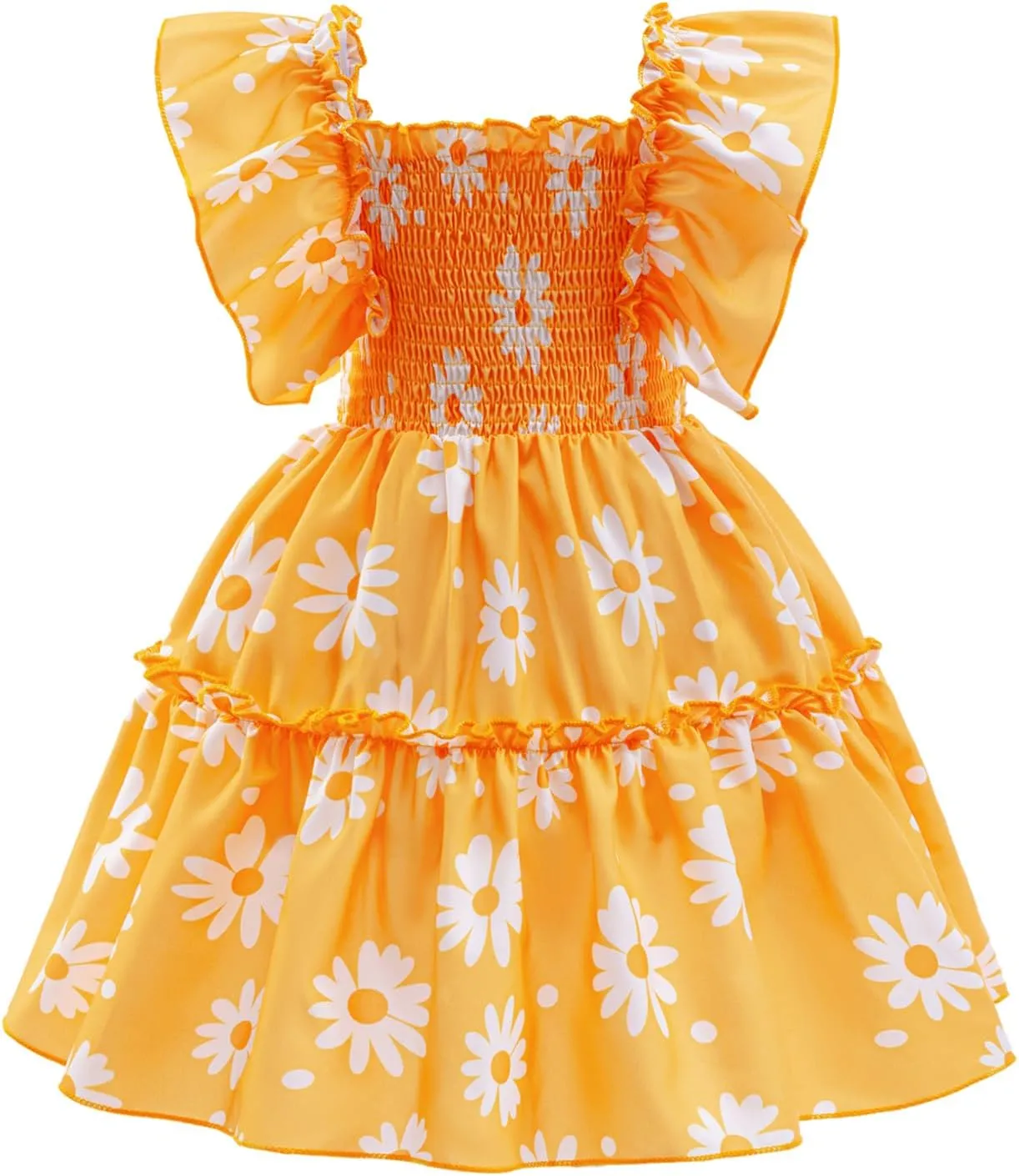 HNXDYY Little Girl Tutu Dress Ruffle Summer Holiday Casual Princess Dresses