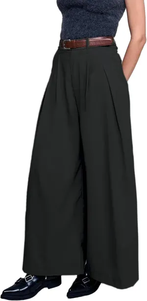 HVT Wide Leg Pants for Women High Waist Casual Long Palazzo Pants Loose Business Work Office Trousers with Pockets