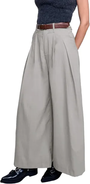 HVT Wide Leg Pants for Women High Waist Casual Long Palazzo Pants Loose Business Work Office Trousers with Pockets