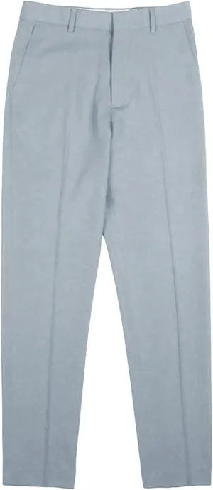 JEShifangjiusu Men's Flat Front Straight Fit Dress Pant Casual Skinny Stretch Chinos Pants Slim Fit Business Pant with Pocket (30,Grey), Grey, 30