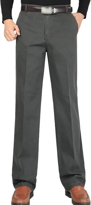 JEShifangjiusu Men's Stretch Dress Pants Casual Slim Fit Skinny Suit Pants Chino Pant Business Fit Flex Flat Front Pant (32,Dark Grey), Dark Grey, 32
