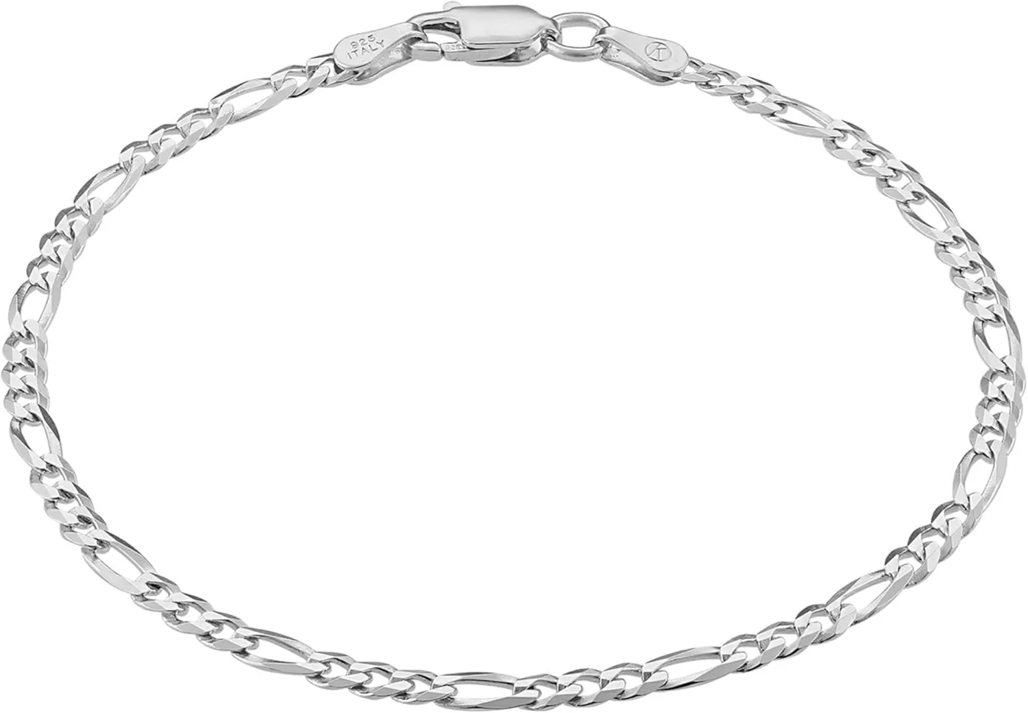 KISPER Solid 925 Sterling Silver Chain Bracelets for Women, Waterproof Tarnish Resistant, Curb/Rope/Figaro/Mariner Link Bracelet, 6.5, 7, 8, 9 Inch