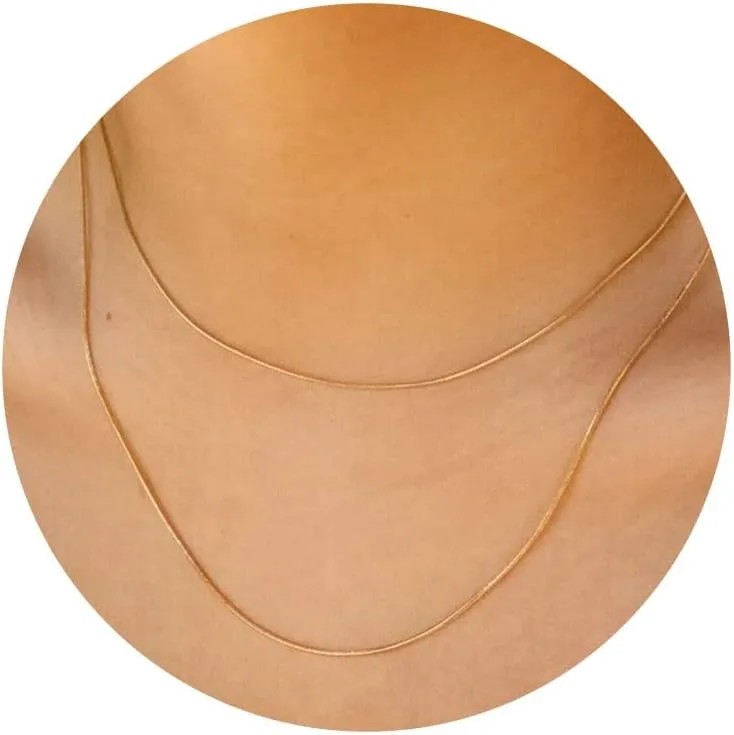 Layered Necklaces for Women Gold Plated Dainty Lip Snake Twist Rope Delicate Layered Necklace Different Length Choker Necklaces Gold Jewelry for Women